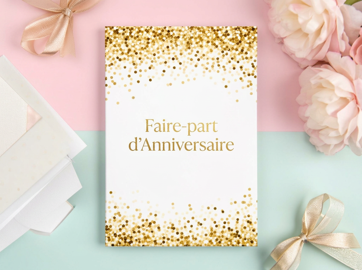 Faire-part d'Anniversaire