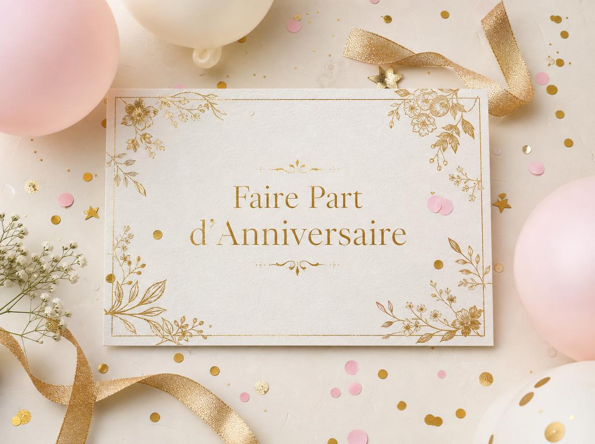 Faire Part d'Anniversaire